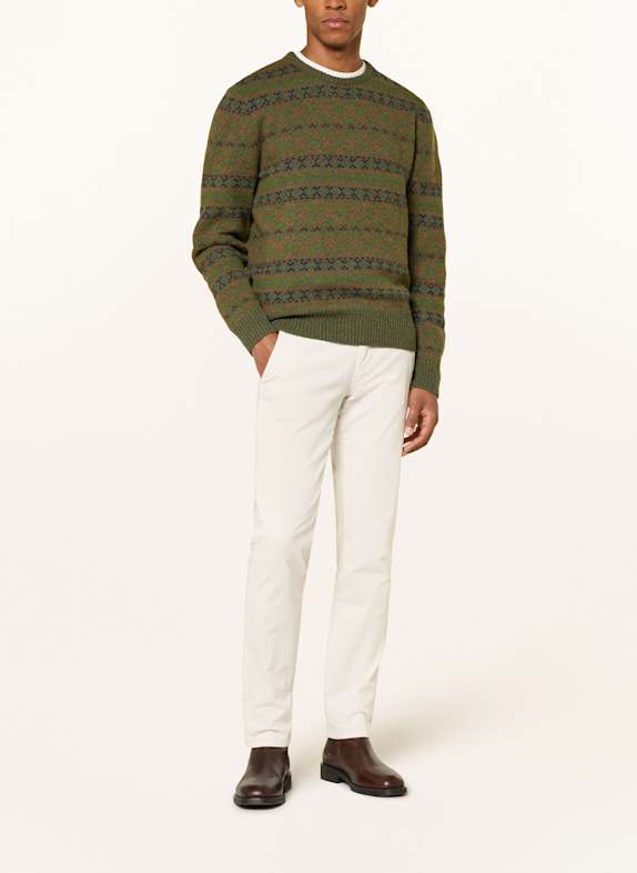 STROKESMAN
S Pullover OLIV / DUNKELBLAU / DUNKELROT