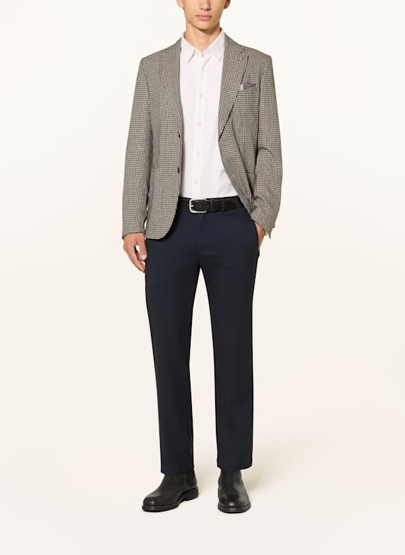 CG - CLUB of GENTS Colbert CG CHRIS Extra Slim Fit BLAUW / CAMEL