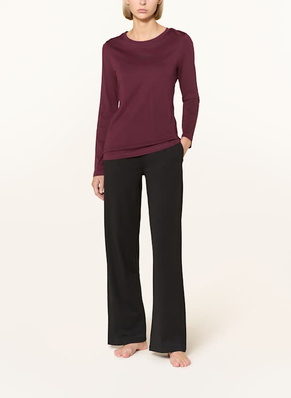 Marc O'Polo slaapshirt DONKERROOD