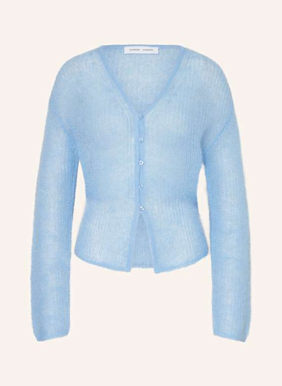SAMSØE  SAMSØE Strickjacke SAPOPPIE mit Mohair HELLBLAU