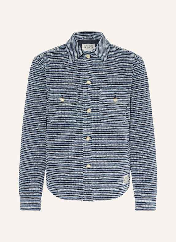 SCOTCH & SODA Overshirt BLAU / WEISS / DUNKELBLAU