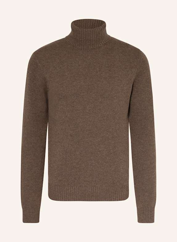 ECOALF Rollkragenpullover DUNKELBRAUN