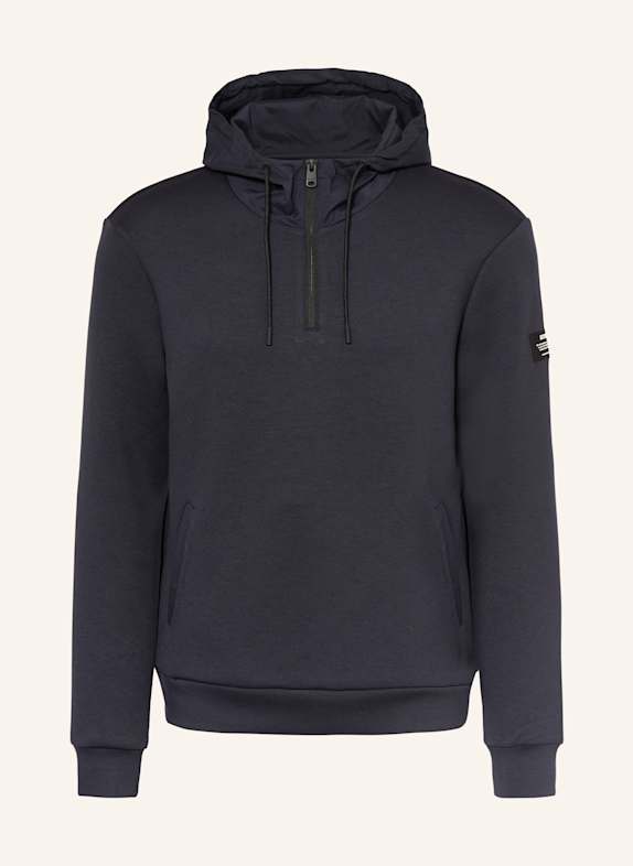 ECOALF hoodie with chest print in green DUNKELBLAU