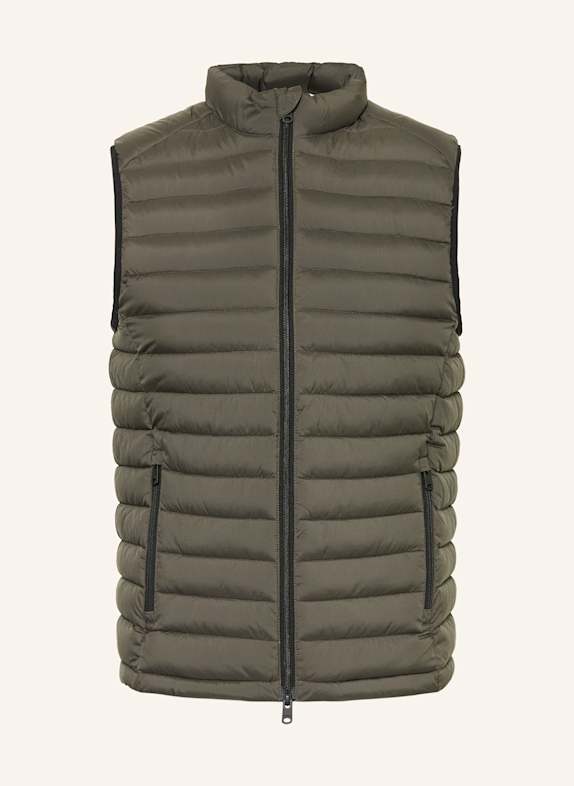 ECOALF Quilted vest KHAKI