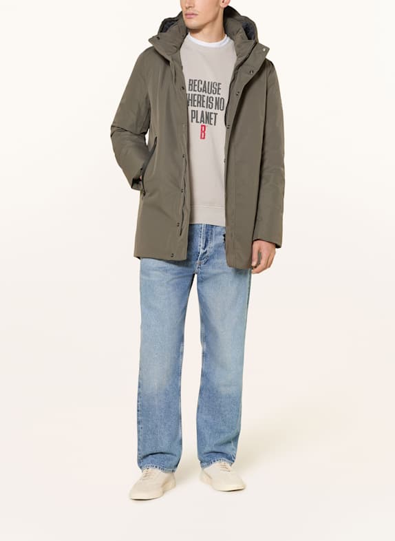 ECOALF Parka PARKO met afneembare capuchon KAKI