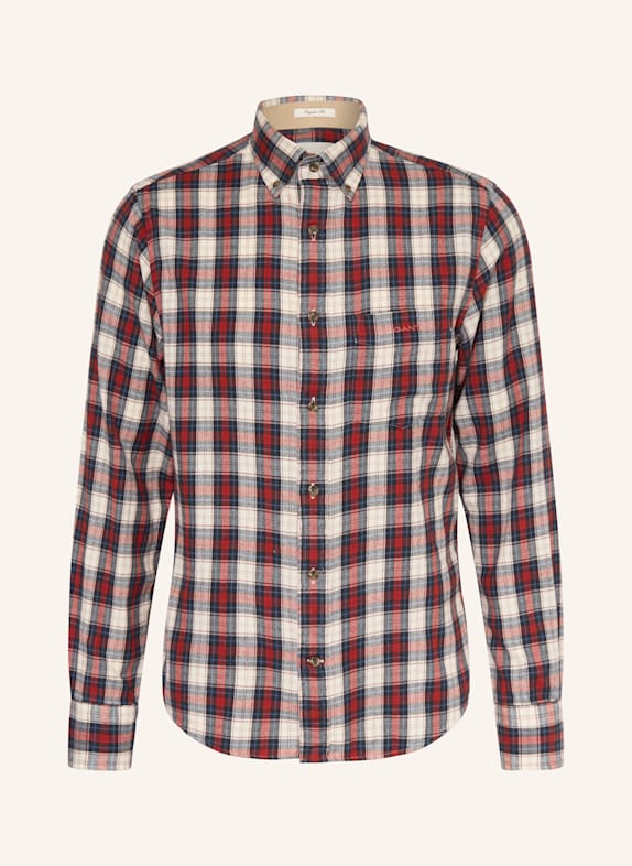 GANT Flanellhemd WINDBLOWN Regular Fit BLAU / ROT / WEISS
