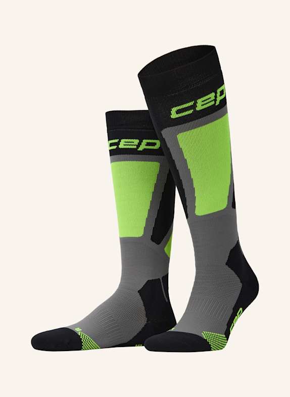 cep Skarpety narciarskie SKI THERMO 582 black/lime