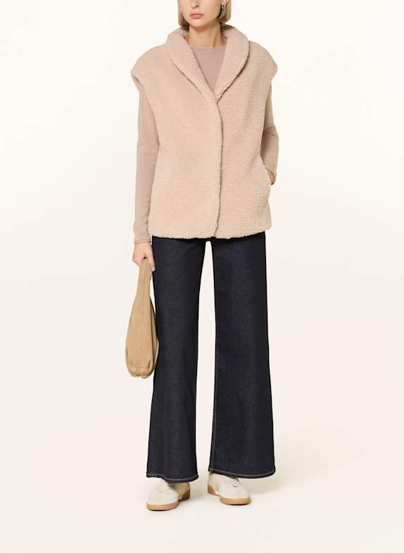FUCHS SCHMITT Teddyfell-Weste BEIGE