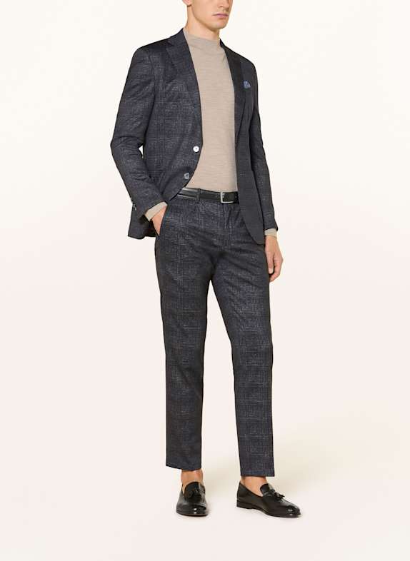 PAUL Anzughose Slim Fit aus Jersey 680 Navy/Brown