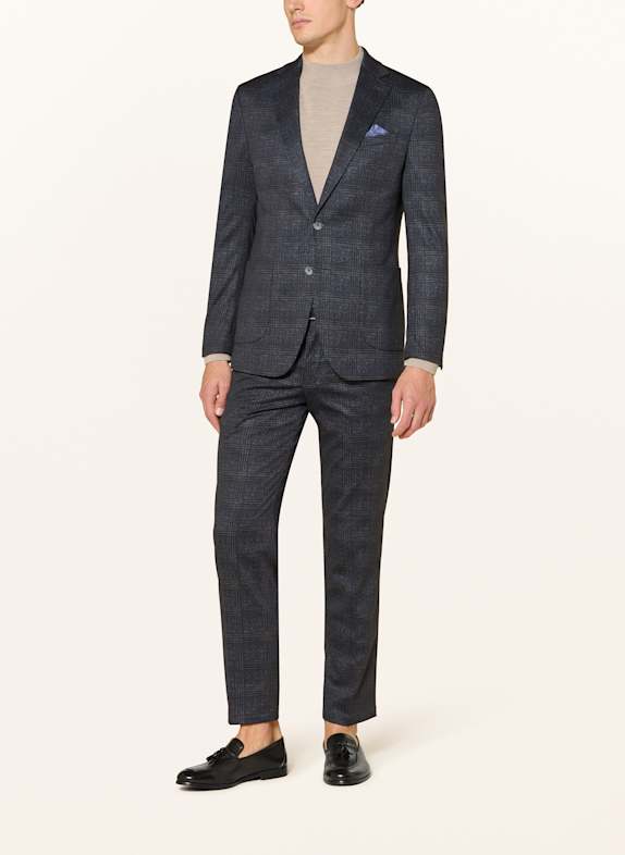 PAUL Anzugsakko Slim Fit aus Jersey 680 Navy/Brown