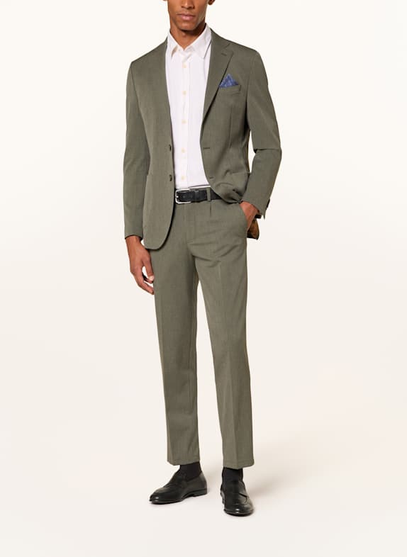 PAUL Spodnie garniturowe slim fit 780 OLIVE