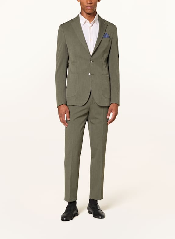 PAUL Marynarka garniturowa slim fit 780 OLIVE