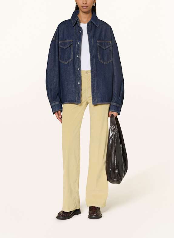 Dondup Corduroy trousers JAQUELINE LIGHT YELLOW