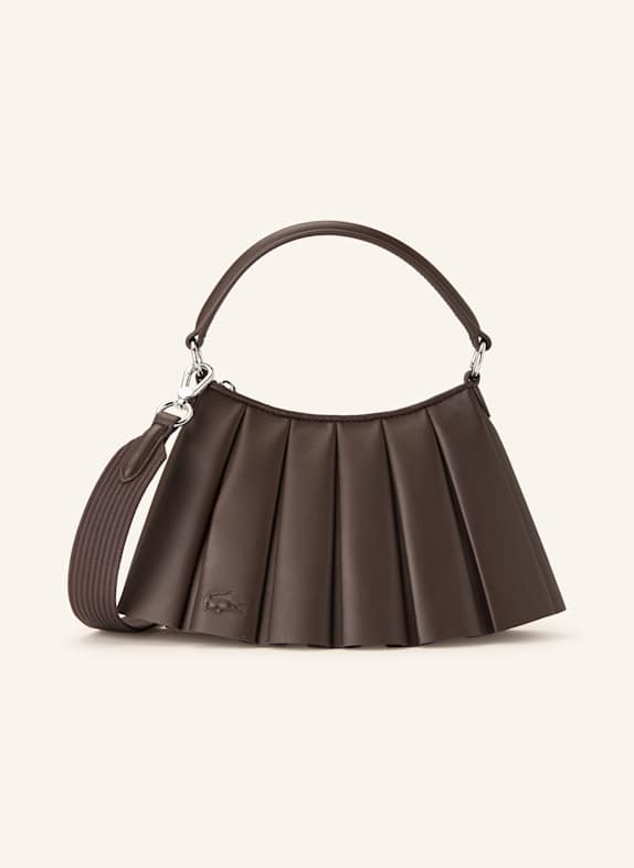 LACOSTE Umhängetasche RUNWAY LENGLEN SMALL DUNKELBRAUN