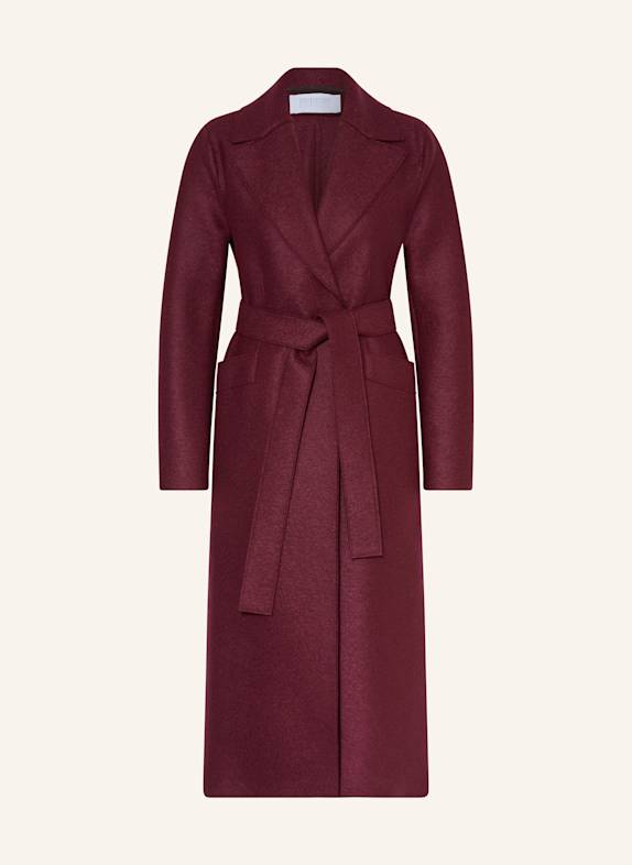 HARRIS WHARF LONDON Wollmantel DUNKELROT