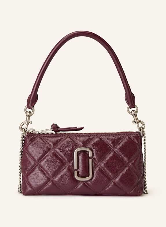 MARC JACOBS THE QUILTED SNAPSHOT handbag DARK RED