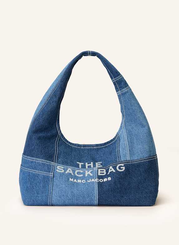 MARC JACOBS Torba na ramię THE SACK BAG z saszetką NIEBIESKI/ GRANATOWY/ JASNONIEBIESKI