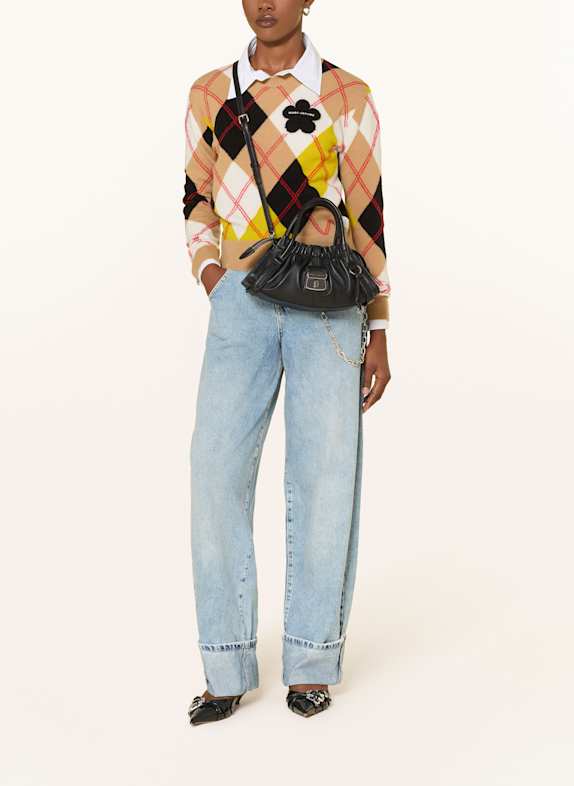 MARC JACOBS Handtas THE CRISTINA SMALL SATCHEL ZWART
