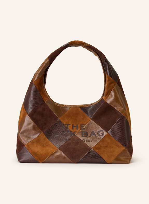 MARC JACOBS Torba na ramię THE SACK BAG BRĄZOWY/ CIEMNOBRĄZOWY/ JASNOBRĄZOWY