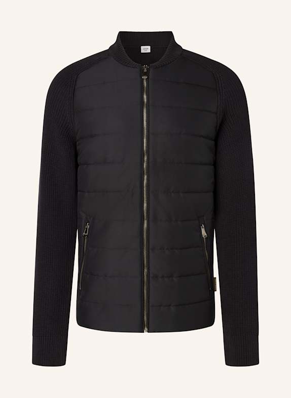 JOOP! JEANS Kardigan NELIOR z mieszanki materiałów CZARNY