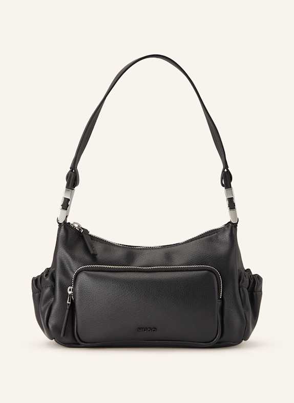 HUGO Nº21 Eva ruched crossbody bag BLACK