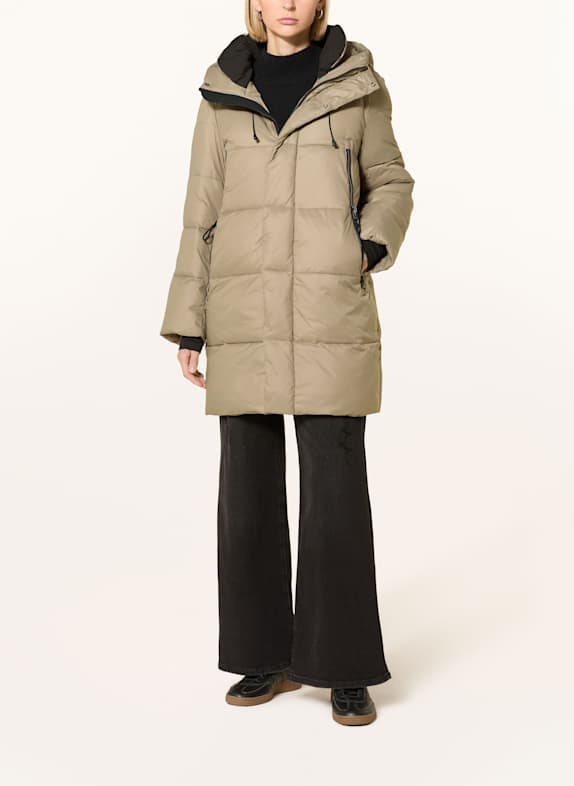 WITHBLACK Daunenmantel ABBY TAUPE