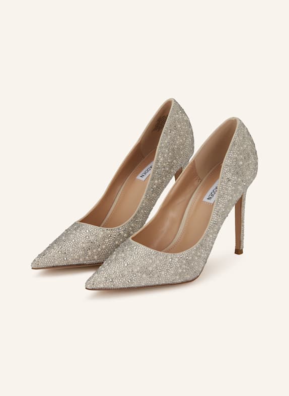 STEVE MADDEN Pumps THRIVE mit Schmucksteinen WEISSGOLD / SILBER
