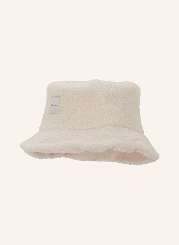 Calvin Klein Bucket-Hat aus Bouclé ECRU