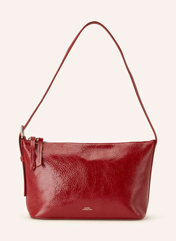 A.P.C. Schultertasche VERA DUNKELROT
