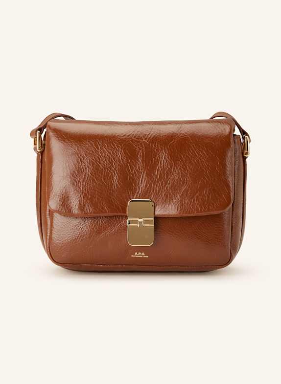 A.P.C. Crossbody bag GRACE SMALL BROWN