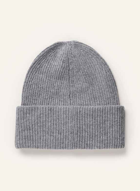 S.MARLON Cashmere-Mütze GRAU