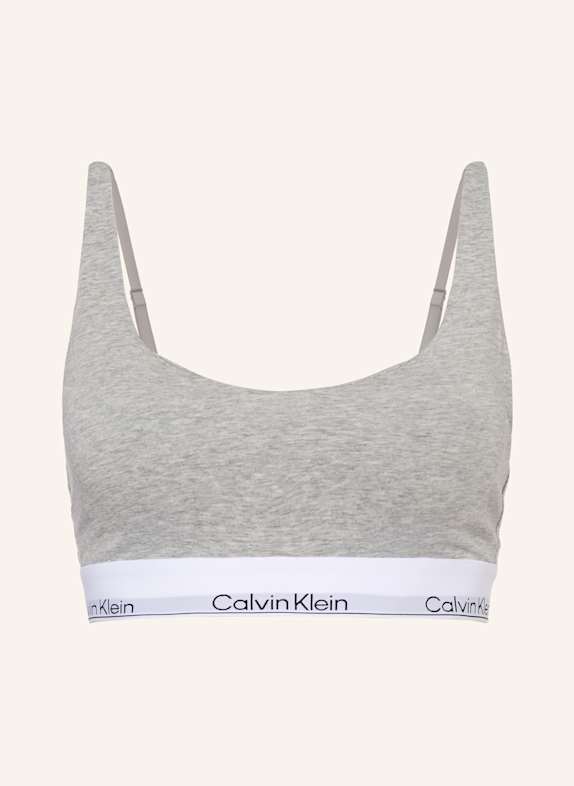 Calvin Klein VERSACE JEANS COUTURE logo-patch baroque-print sweatshirt LIGHT GRAY
