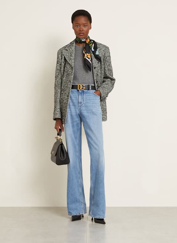 DOLCE & GABBANA Rechte jeans S9001 VARIANTE ABBINATA
