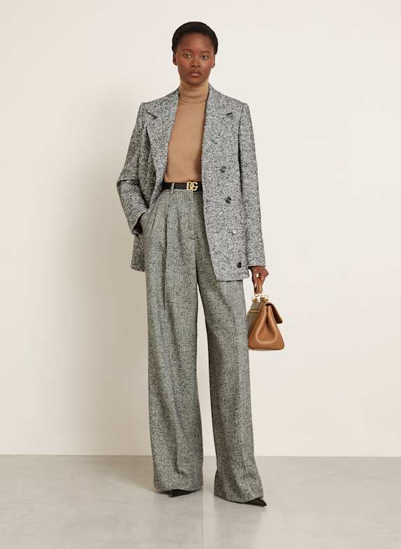 DOLCE & GABBANA Trui met col van kasjmier CAMEL