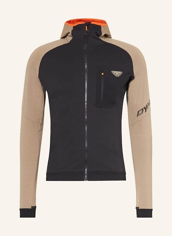 DYNAFIT Midlayer-Jacke RADICAL POLARTEC® SCHWARZ / HELLBRAUN