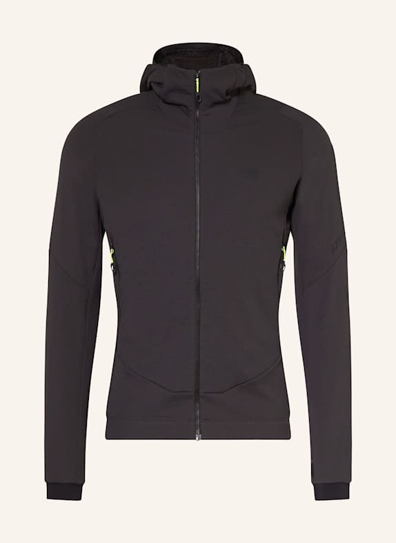 DYNAFIT Midlayer-Jacke BLACKLIGHT THERM HOODED DUNKELGRAU