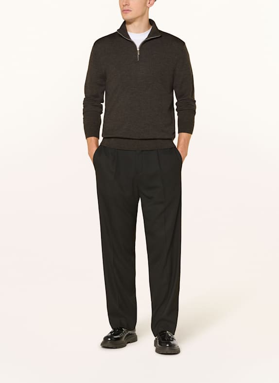 Calvin Klein Half-zip sweater DARK GRAY