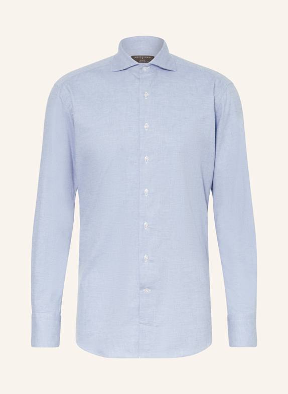 ARTIGIANO Flanellhemd Classic Fit HELLBLAU