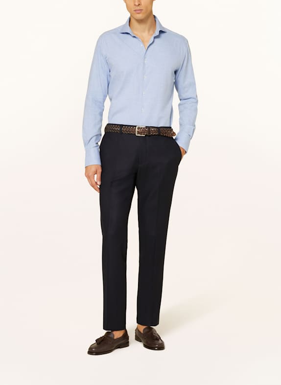 ARTIGIANO Flanellhemd Classic Fit HELLBLAU