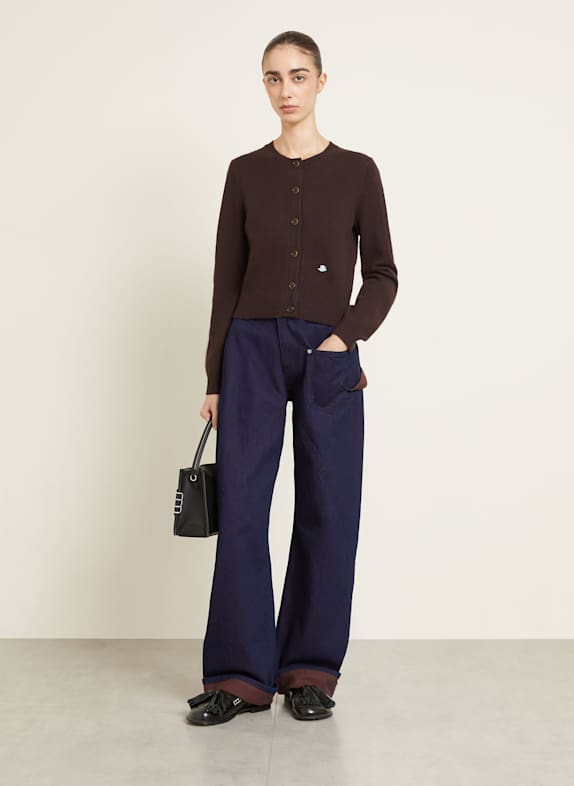 JW ANDERSON Strickjacke DUNKELBRAUN