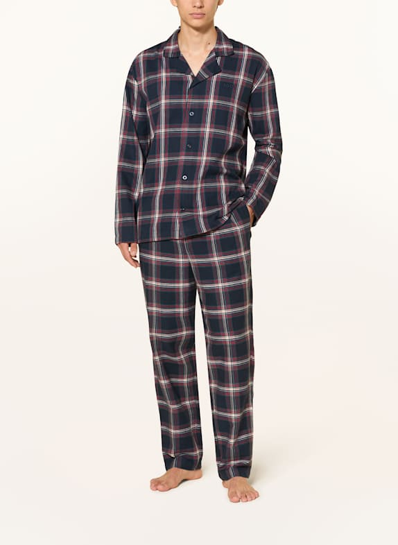 BOSS Pyjamas HOLIDAY MØRKEBLÅ / RØD / HVID