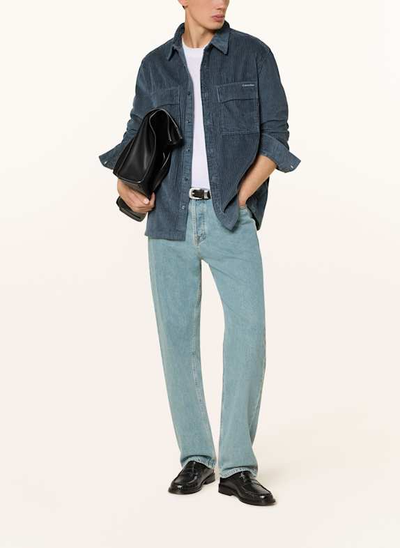 Calvin Klein Jeans Cordskjorte Relaxed Fit MØRKEBLÅ