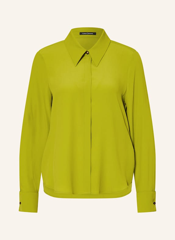 LUISA CERANO Hemdbluse mit Seide GRÜN