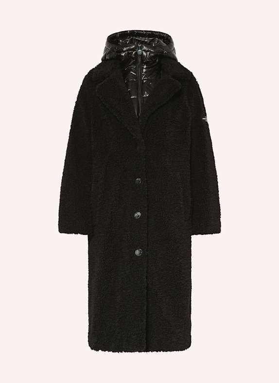 FRIEDA & FREDDIES Teddyfell-Mantel GINEZ SCHWARZ