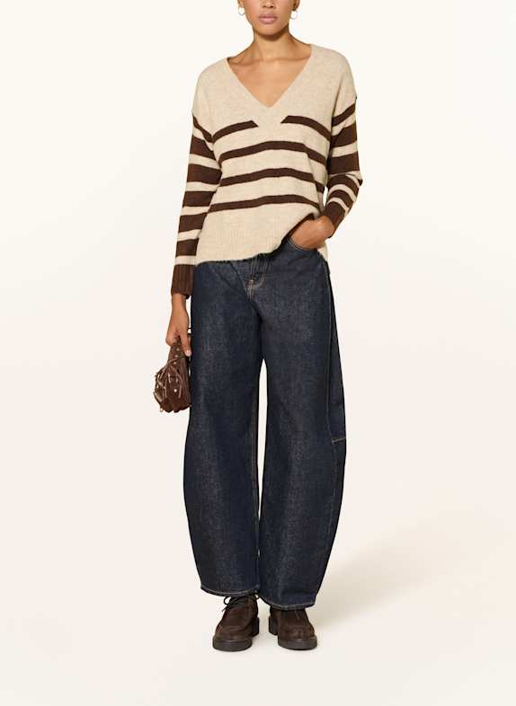 Pepe Jeans Trui CECIL BEIGE / MARRON FONCÉ