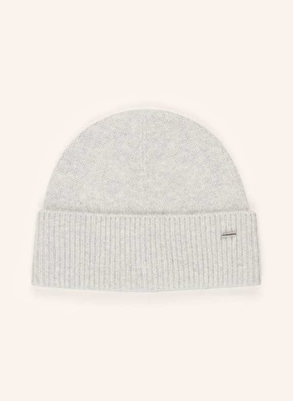 BOSS Mütze aus Cashmere HELLGRAU