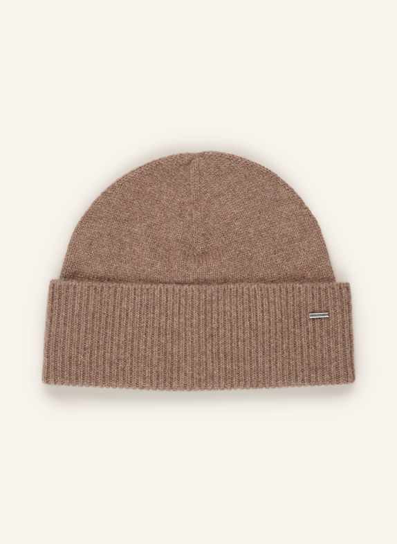 BOSS Mütze aus Cashmere HELLBRAUN