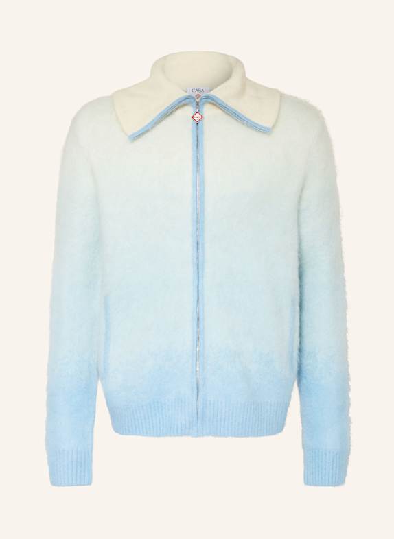 Casablanca Strickjacke ECRU/ HELLBLAU