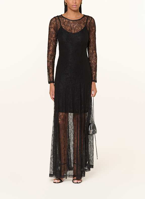 TED BAKER Spitzenkleid PETUNYA SCHWARZ