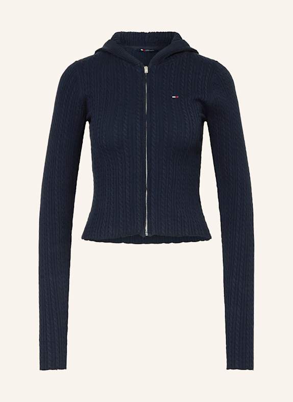 TOMMY JEANS Strickjacke DUNKELBLAU